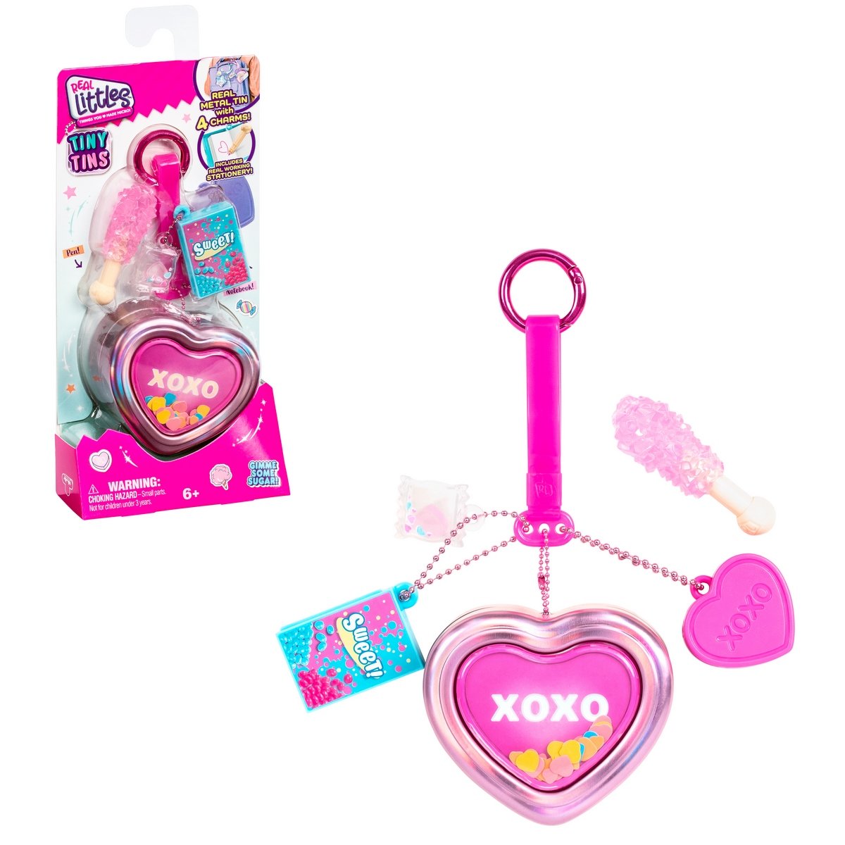 Llavero Metalico Con Accesorios Real Littles - Xoxo